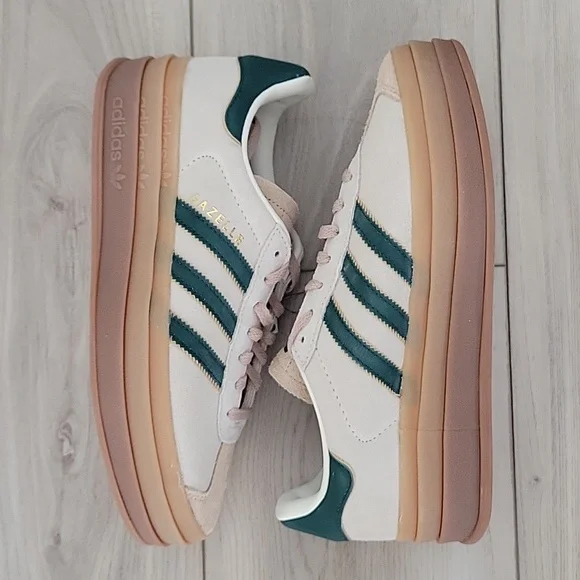 NEW Adidas OG Gazelle Bold Collegiate Green - Picture 3 of 3